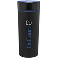 16 Oz. H2Go Fuse Tumbler - Matte Black/Blue